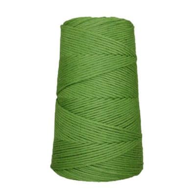 Cordon - corde - coton peigné suprême - fil de 2mm - vert pomme - macramé - crochet - tricot - tissage