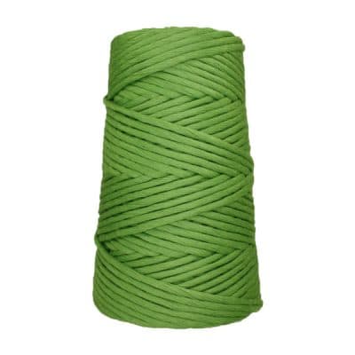 Cordon - corde - coton peigné suprême - fil de 4mm - vert pomme - macramé - crochet - tricot - tissage