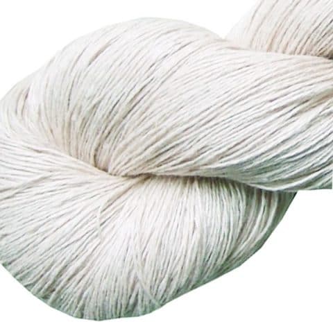 Fil de lin - Blanc - Tricot - Crochet
