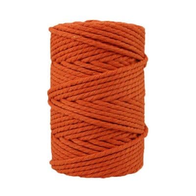 Corde macramé - 4 mm - Orange brulée