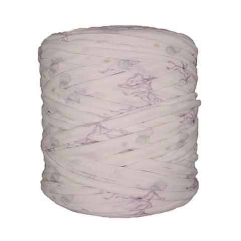 Trapilho-Bobine-Imprimé-fleuri-blanc-cassé
