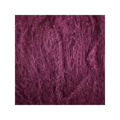 Laine cardée - Aubergine
