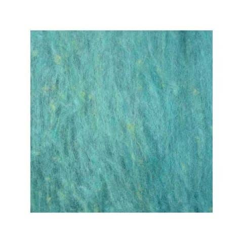 Laine cardée - Bleu lagon