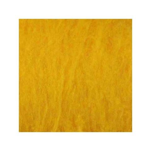 Laine cardée - Jaune d'or