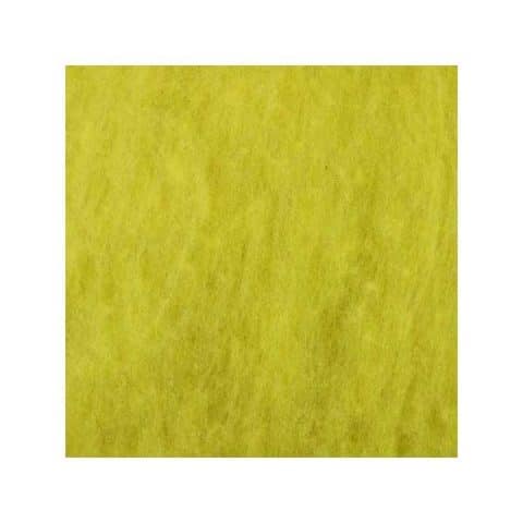 Laine cardée - Jaune