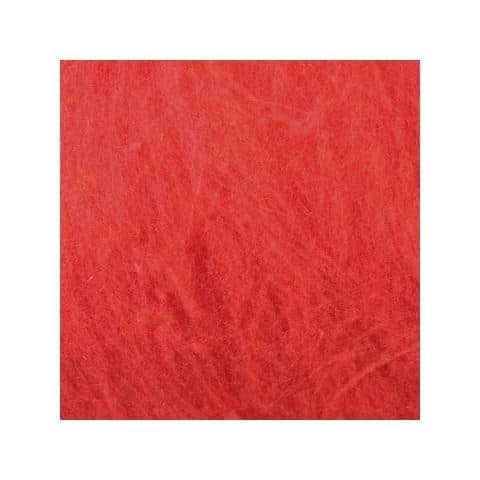 Laine cardée - Rouge coquelicot
