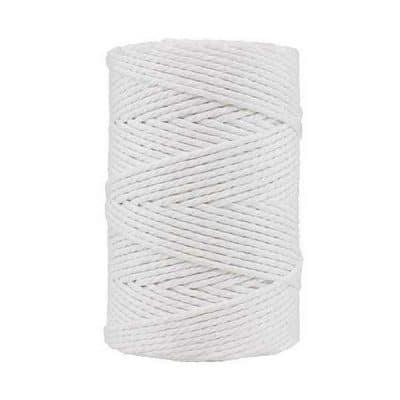 Corde macramé - 3 mm - Blanc