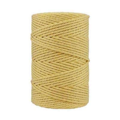 Corde macramé - 3 mm - Jaune