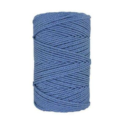 Corde macramé - 3mm - Bleu azur