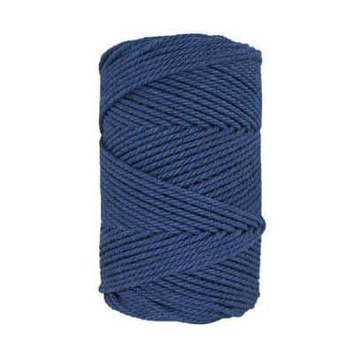 Corde macramé - 3mm - Bleu de minuit