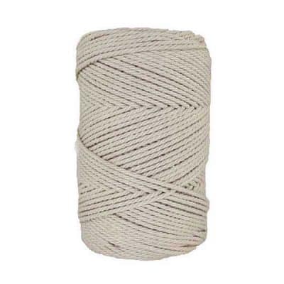 Corde macramé - 3mm - Craie