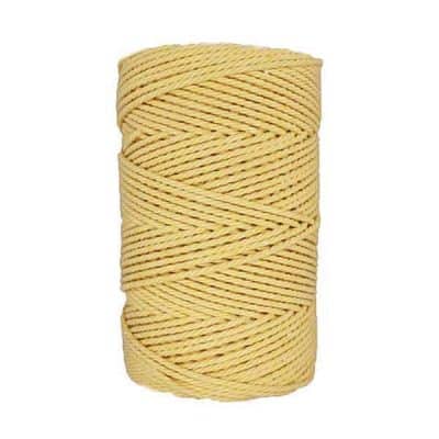 Corde macramé - 3mm - Jaune