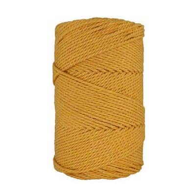 Corde macramé - 3mm - Jaune safran