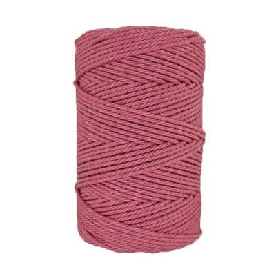 Corde macramé - 3mm - Rose framboise