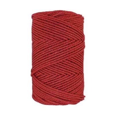 Corde macramé - 3mm - Rouge terracotta