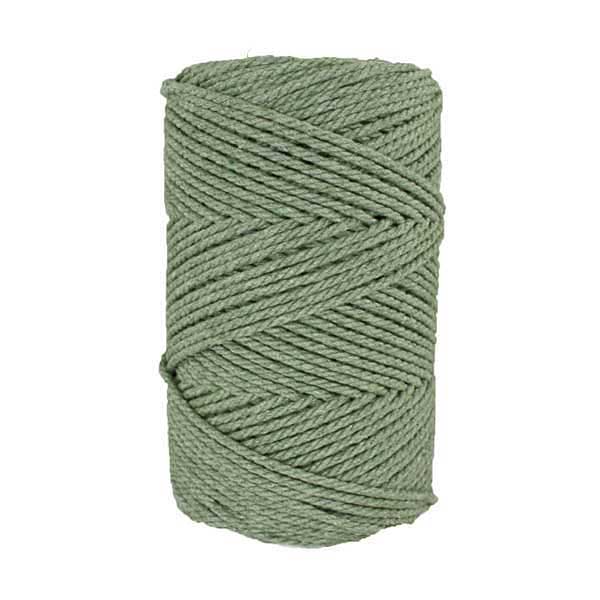 Corde macramé - 3mm - Vert lichen