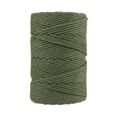 Corde macramé - 3 mm - Vert militaire