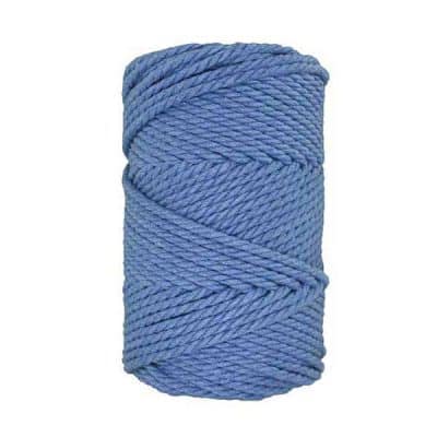 Corde macramé - 4mm - Bleu azur