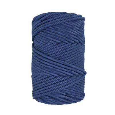 Corde macramé - 4mm - Bleu de minuit