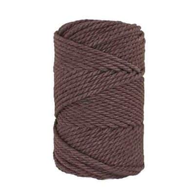 Corde macramé - 4mm - Chocolat
