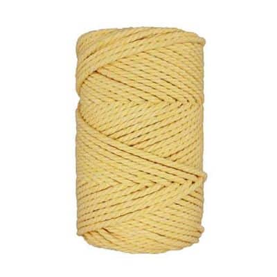 Corde macramé - 4mm - Jaune