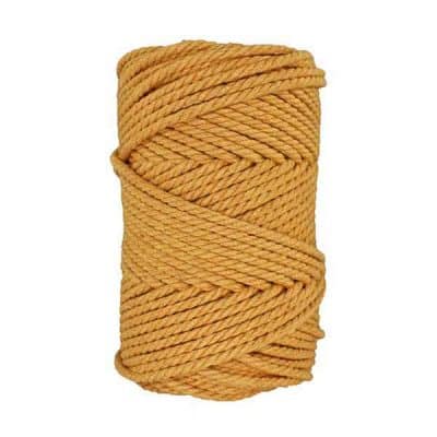 Corde macramé - 4mm - Jaune safran