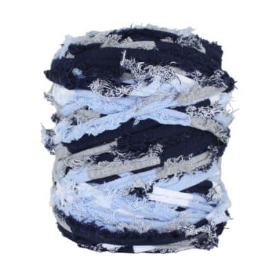 Trapilho-Bobine-Rayé-noir-gris-bleu