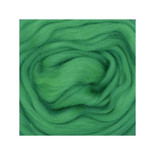 Laine cardée Mérinos - Vert émeraude