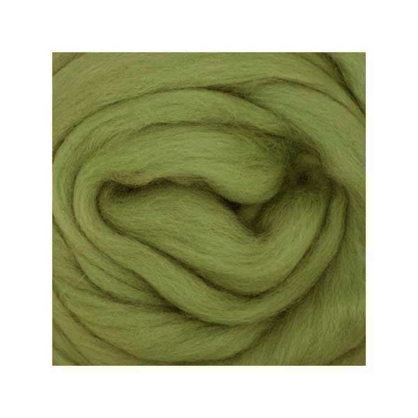Laine cardée Mérinos - Vert mousse