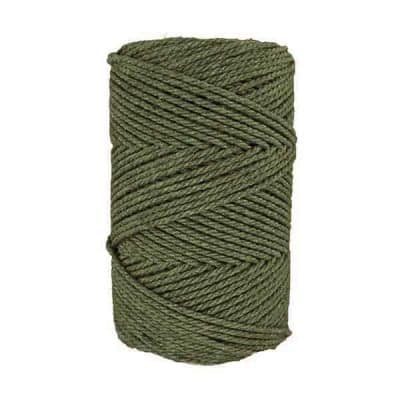 Corde macramé - 3mm - Vert kaki