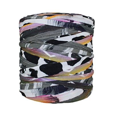 Trapilho - Bobine - Imprimé - orange - violet-blanc - noir